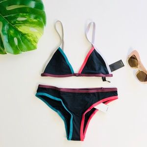 Tavik Jett Triangle Swim Top & Matching Bottom Set